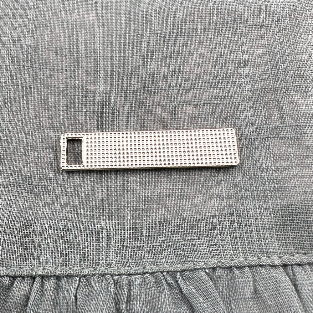 Prada charm w/bonus gift. AUTHENTIC White and silver. - Picture 8 of 10